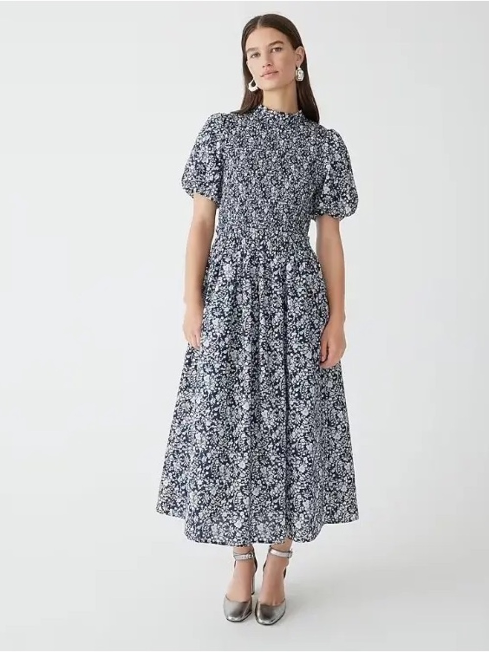 Liberty London J. Crew Puff Sleeve Dress, sz M